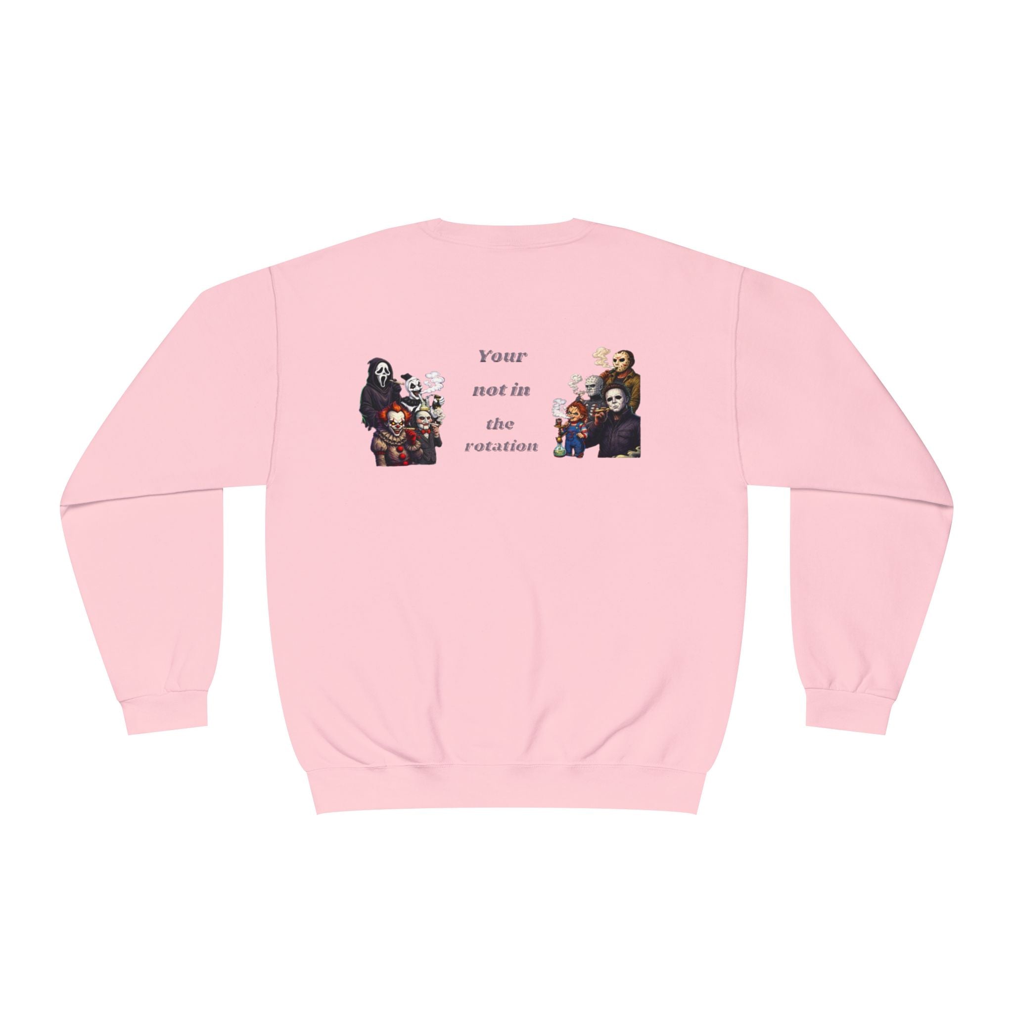 Creepy Family Portrait Sweatshirt — "You’re Not in the Rotation" Horror Crewneck