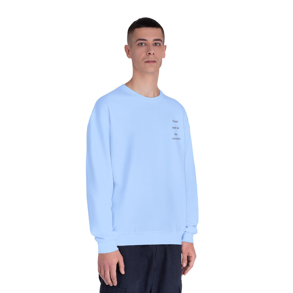Creepy Family Portrait Sweatshirt — "You’re Not in the Rotation" Horror Crewneck