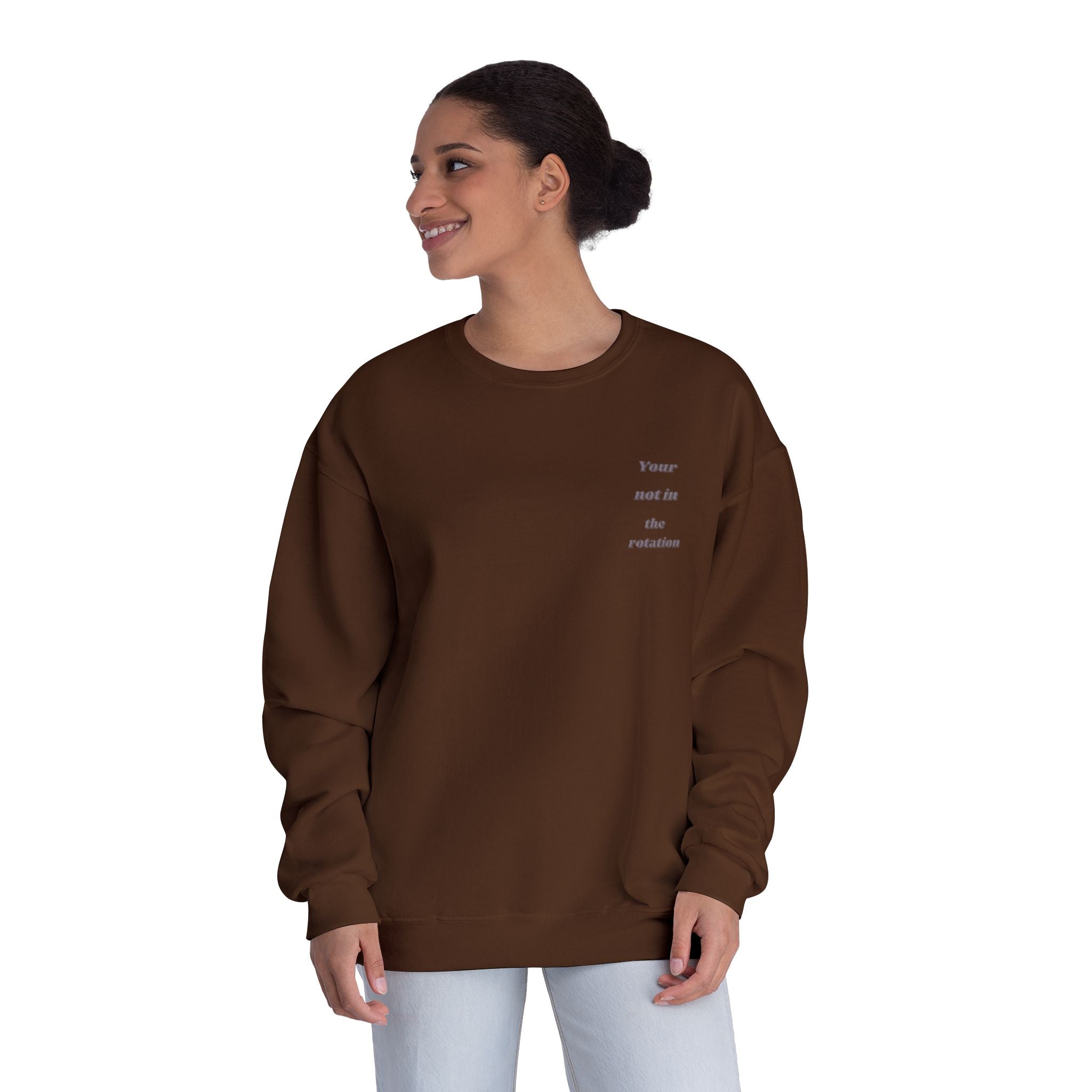 Creepy Family Portrait Sweatshirt — "You’re Not in the Rotation" Horror Crewneck