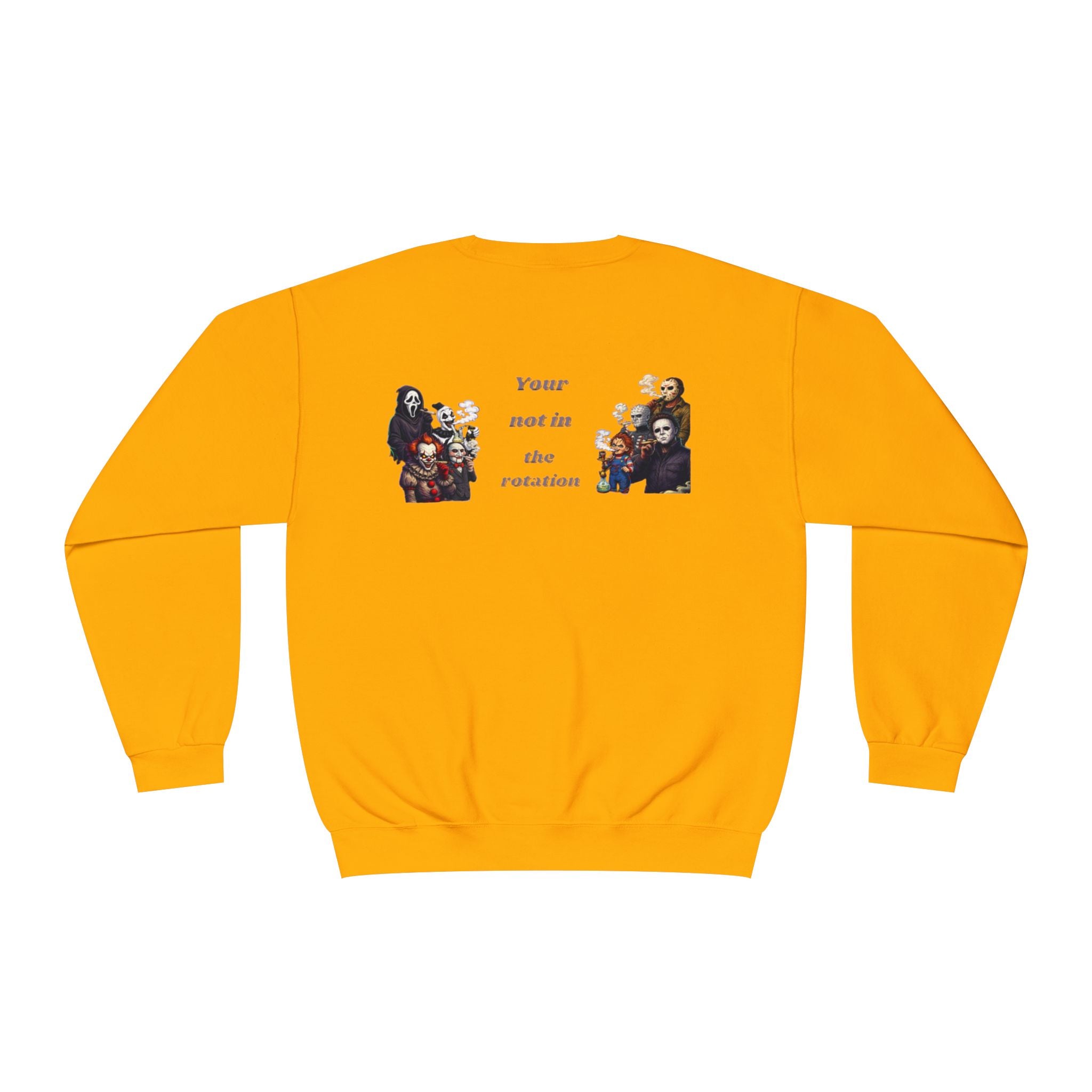 Creepy Family Portrait Sweatshirt — "You’re Not in the Rotation" Horror Crewneck