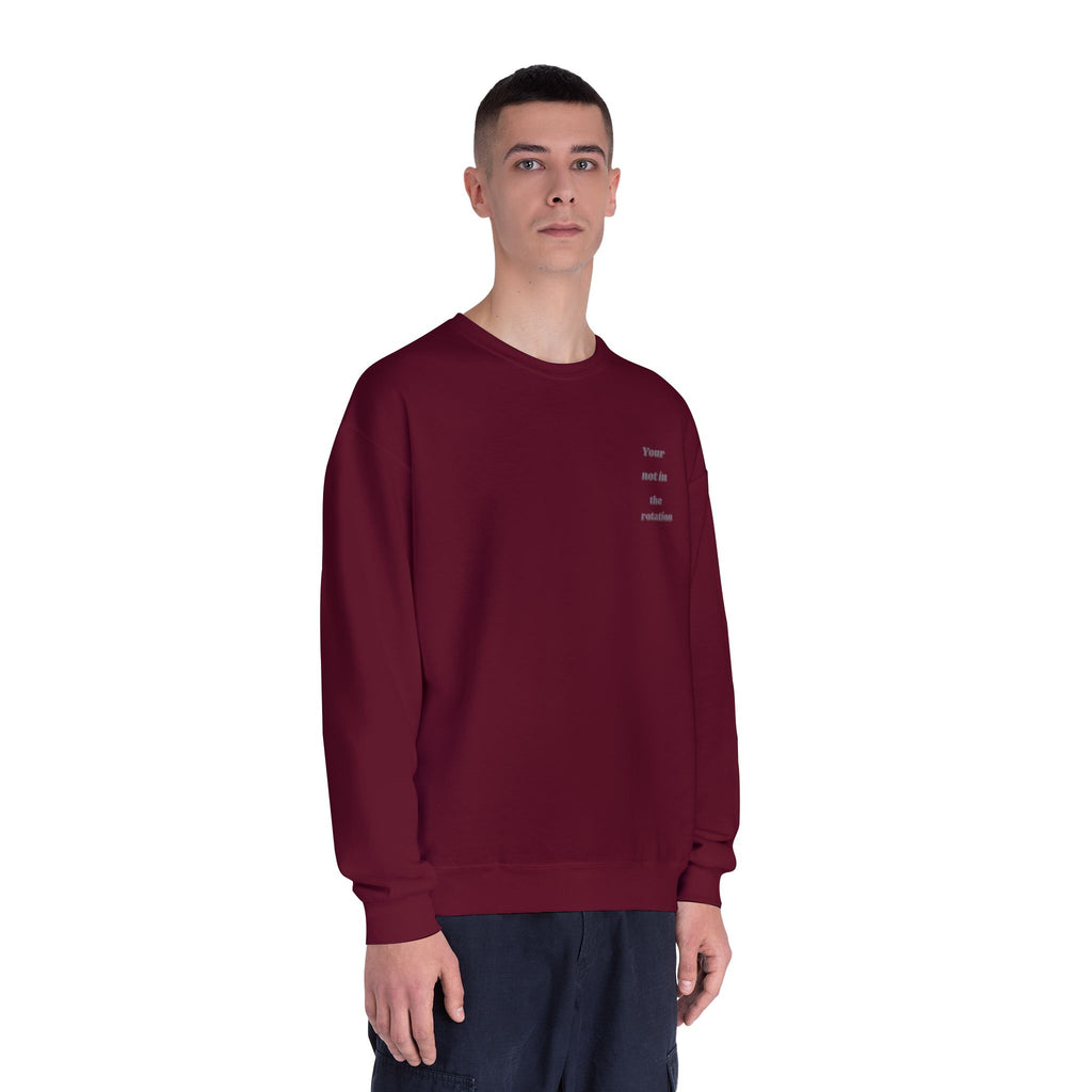 Creepy Family Portrait Sweatshirt — "You’re Not in the Rotation" Horror Crewneck