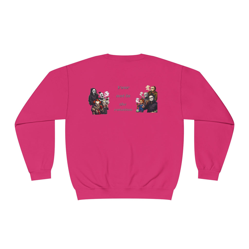 Creepy Family Portrait Sweatshirt — "You’re Not in the Rotation" Horror Crewneck