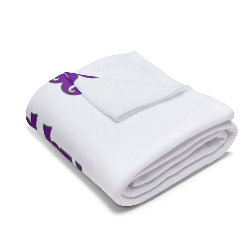 Arctic Fleece Blanket — "Patience Sponsored by Cannabis" Floral Throw