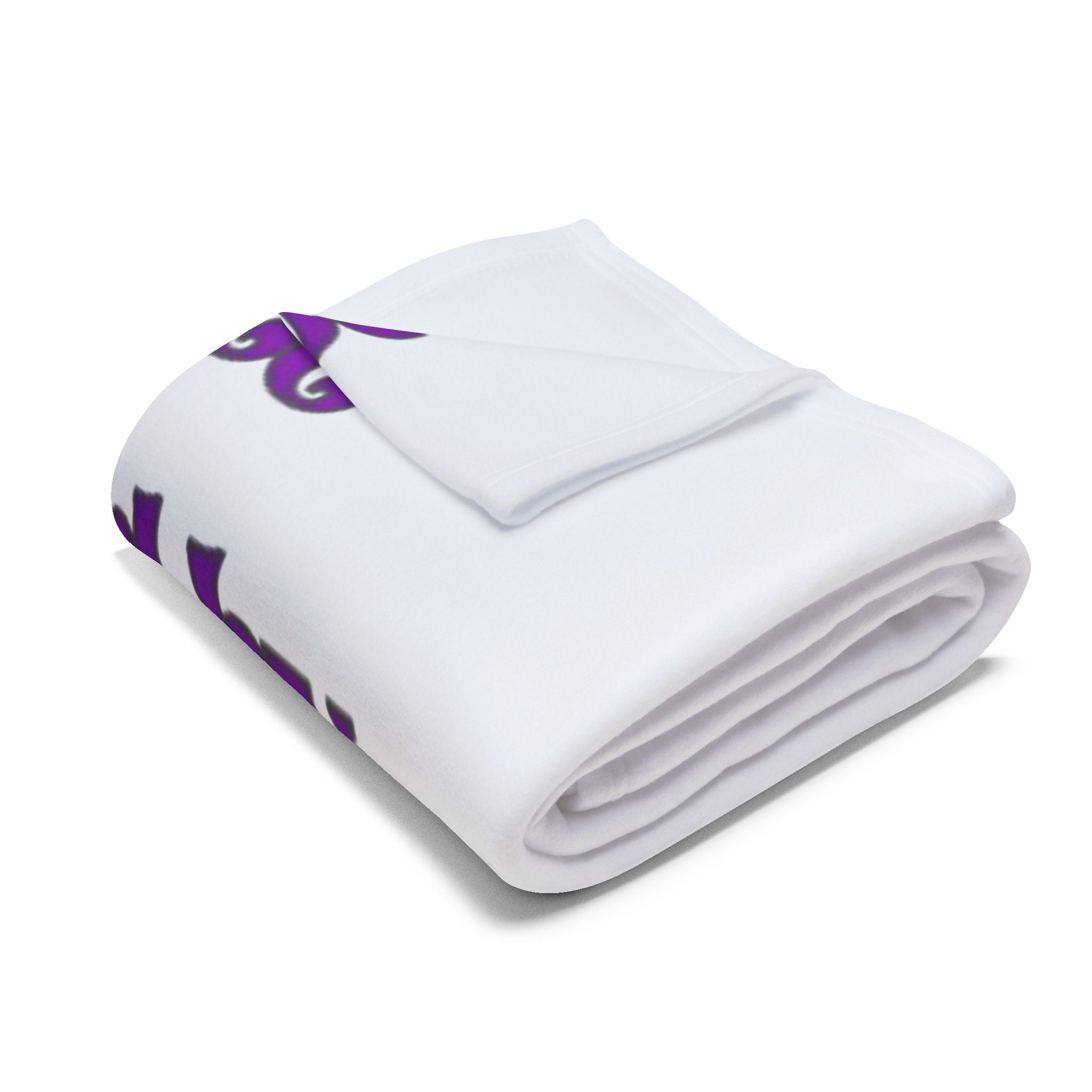 Arctic Fleece Blanket — "Patience Sponsored by Cannabis" Floral Throw