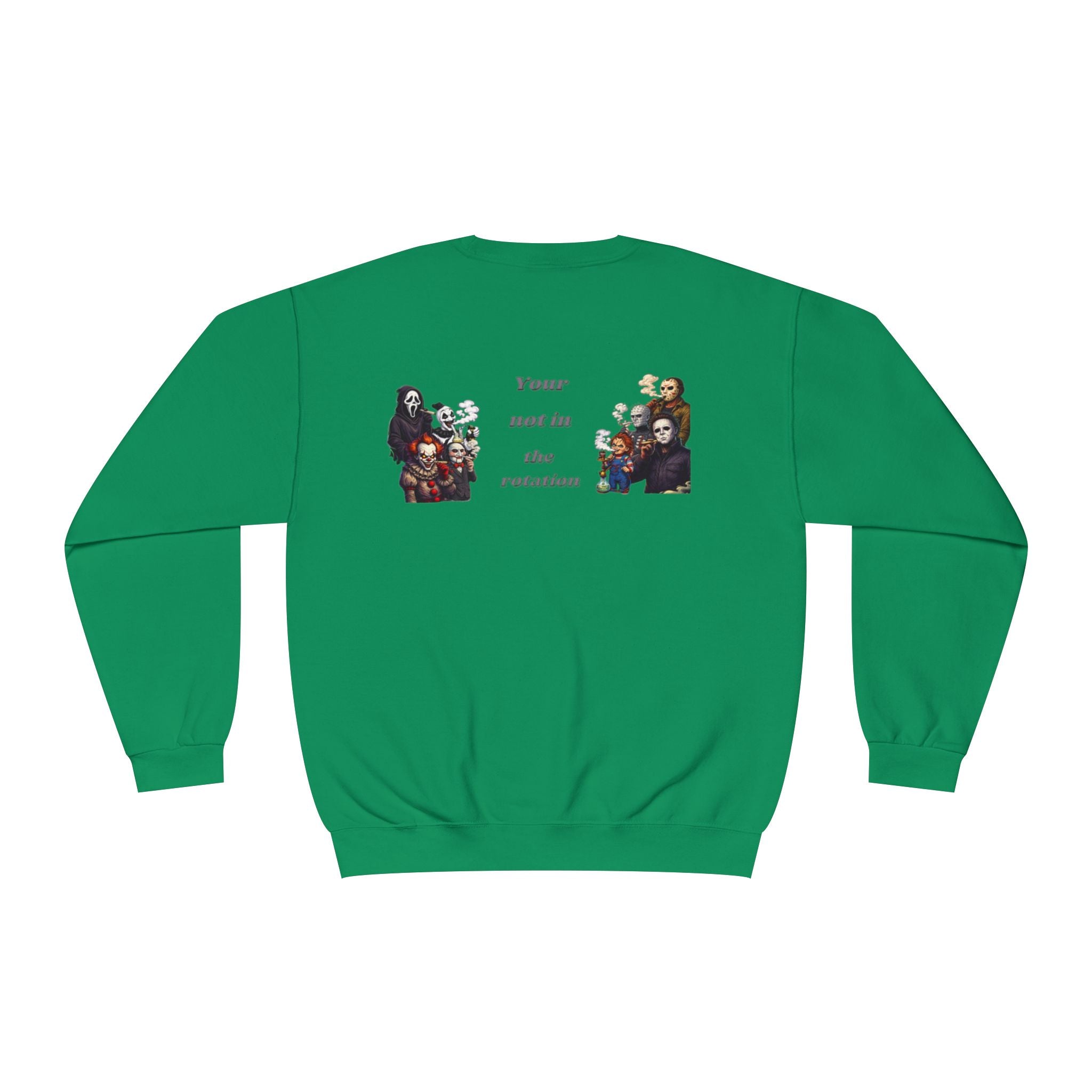 Creepy Family Portrait Sweatshirt — "You’re Not in the Rotation" Horror Crewneck