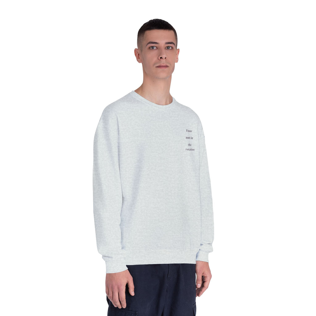 Creepy Family Portrait Sweatshirt — "You’re Not in the Rotation" Horror Crewneck