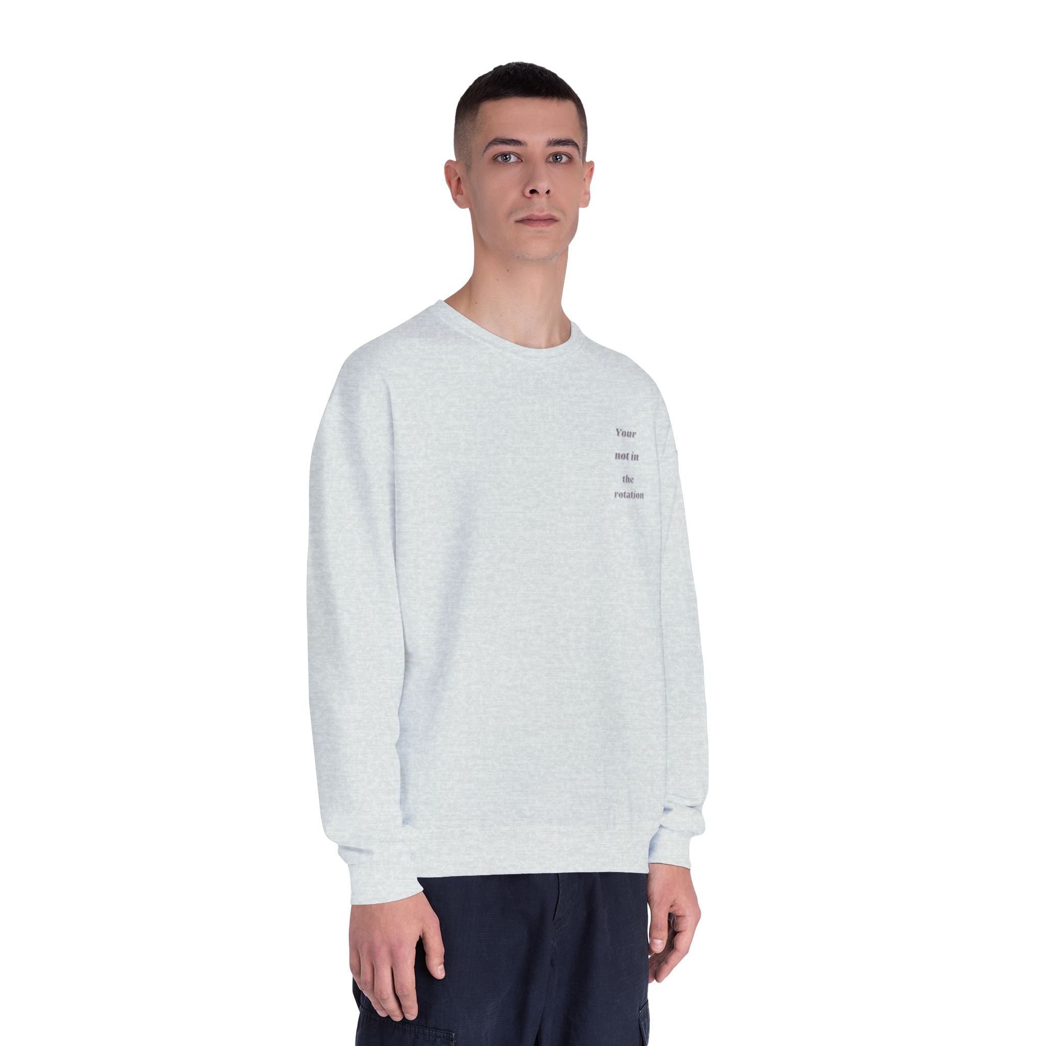 Creepy Family Portrait Sweatshirt — "You’re Not in the Rotation" Horror Crewneck
