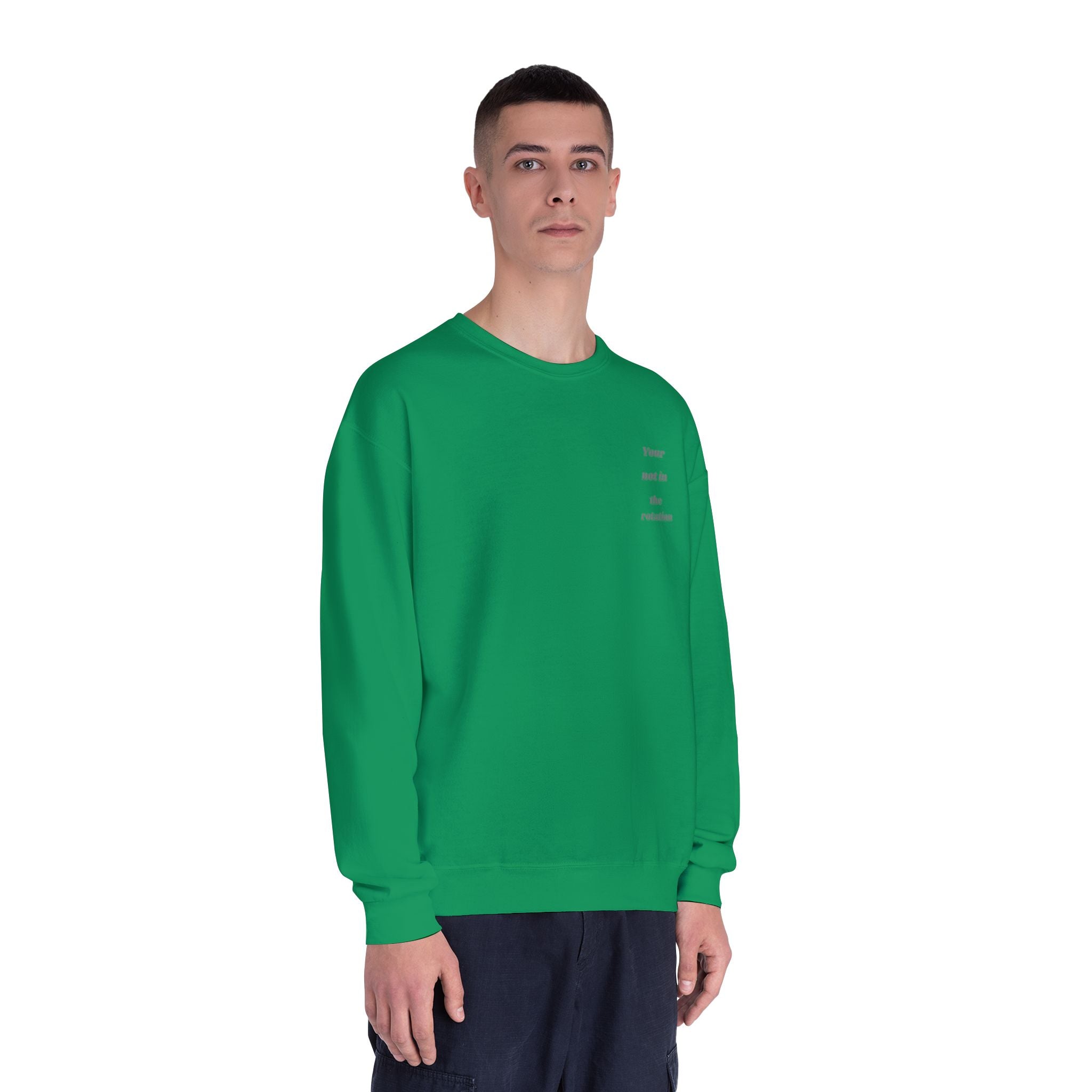 Creepy Family Portrait Sweatshirt — "You’re Not in the Rotation" Horror Crewneck