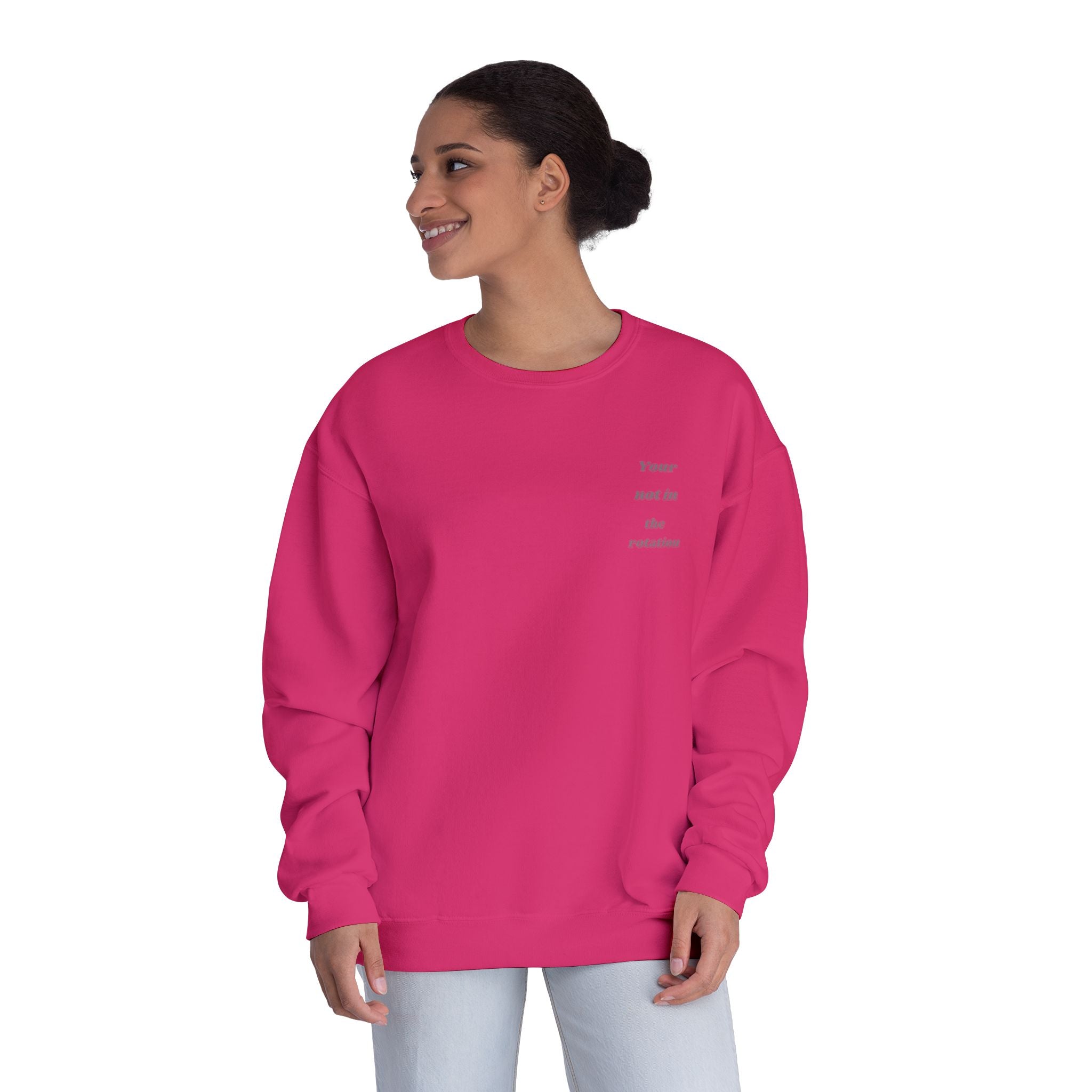 Creepy Family Portrait Sweatshirt — "You’re Not in the Rotation" Horror Crewneck