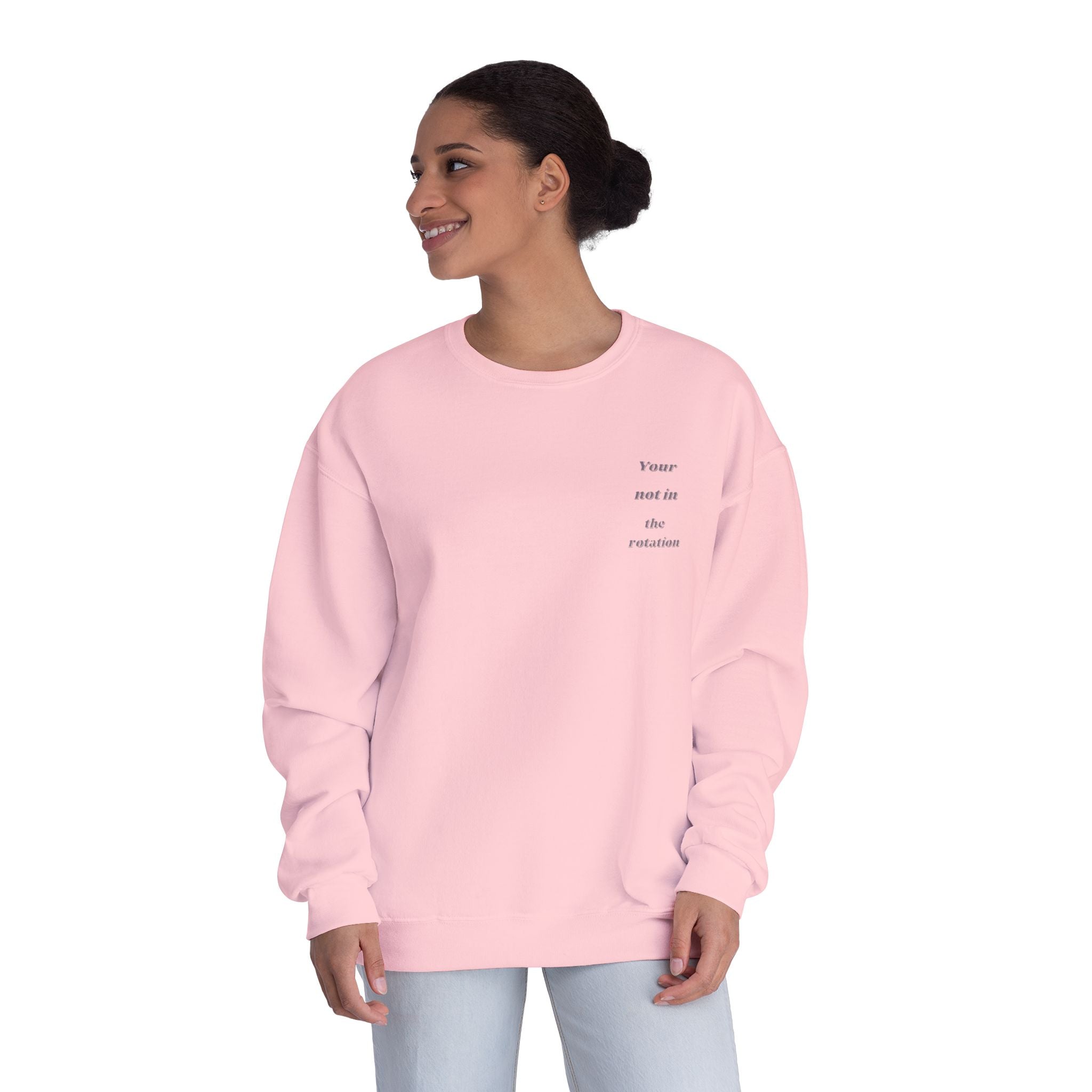 Creepy Family Portrait Sweatshirt — "You’re Not in the Rotation" Horror Crewneck