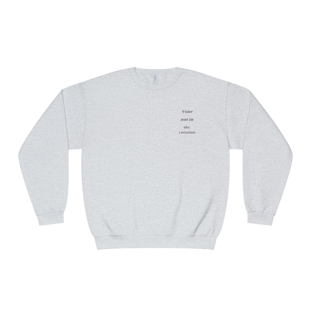 Creepy Family Portrait Sweatshirt — "You’re Not in the Rotation" Horror Crewneck