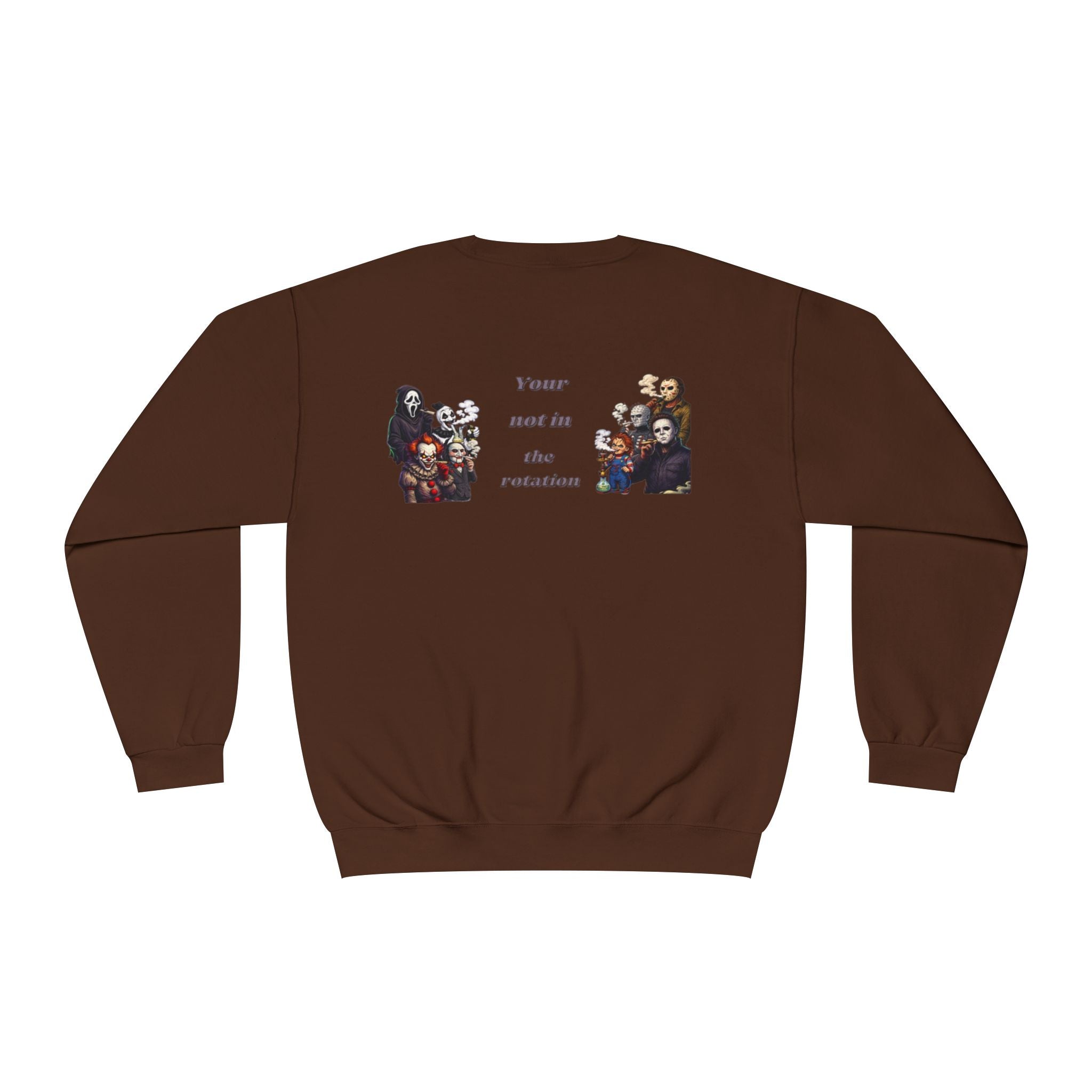 Creepy Family Portrait Sweatshirt — "You’re Not in the Rotation" Horror Crewneck