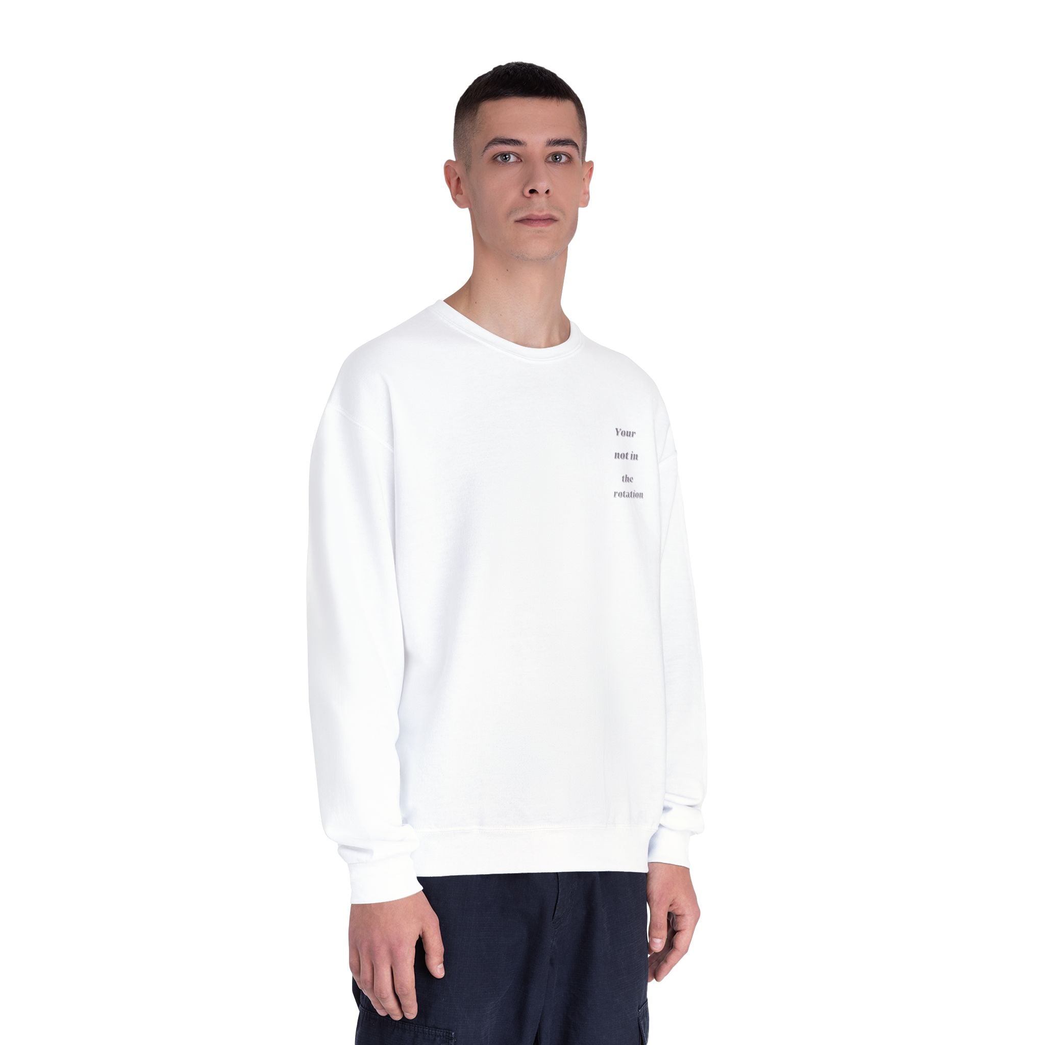 Creepy Family Portrait Sweatshirt — "You’re Not in the Rotation" Horror Crewneck
