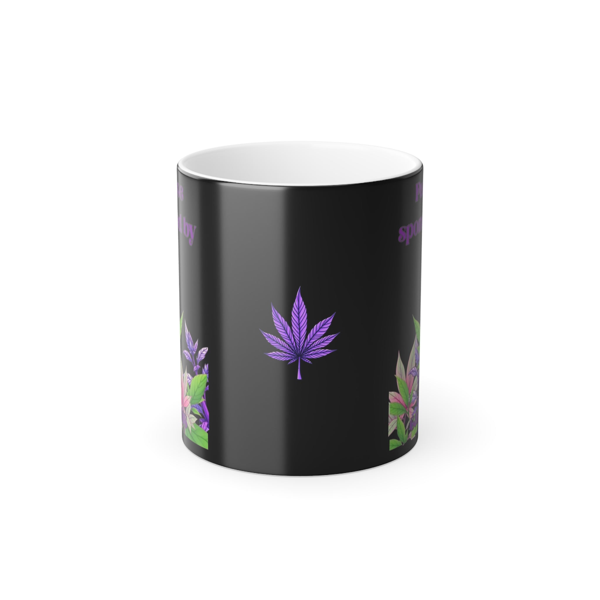 Color-Changing Weed Mug — Colorful Weed Heat Reveal (11 oz)