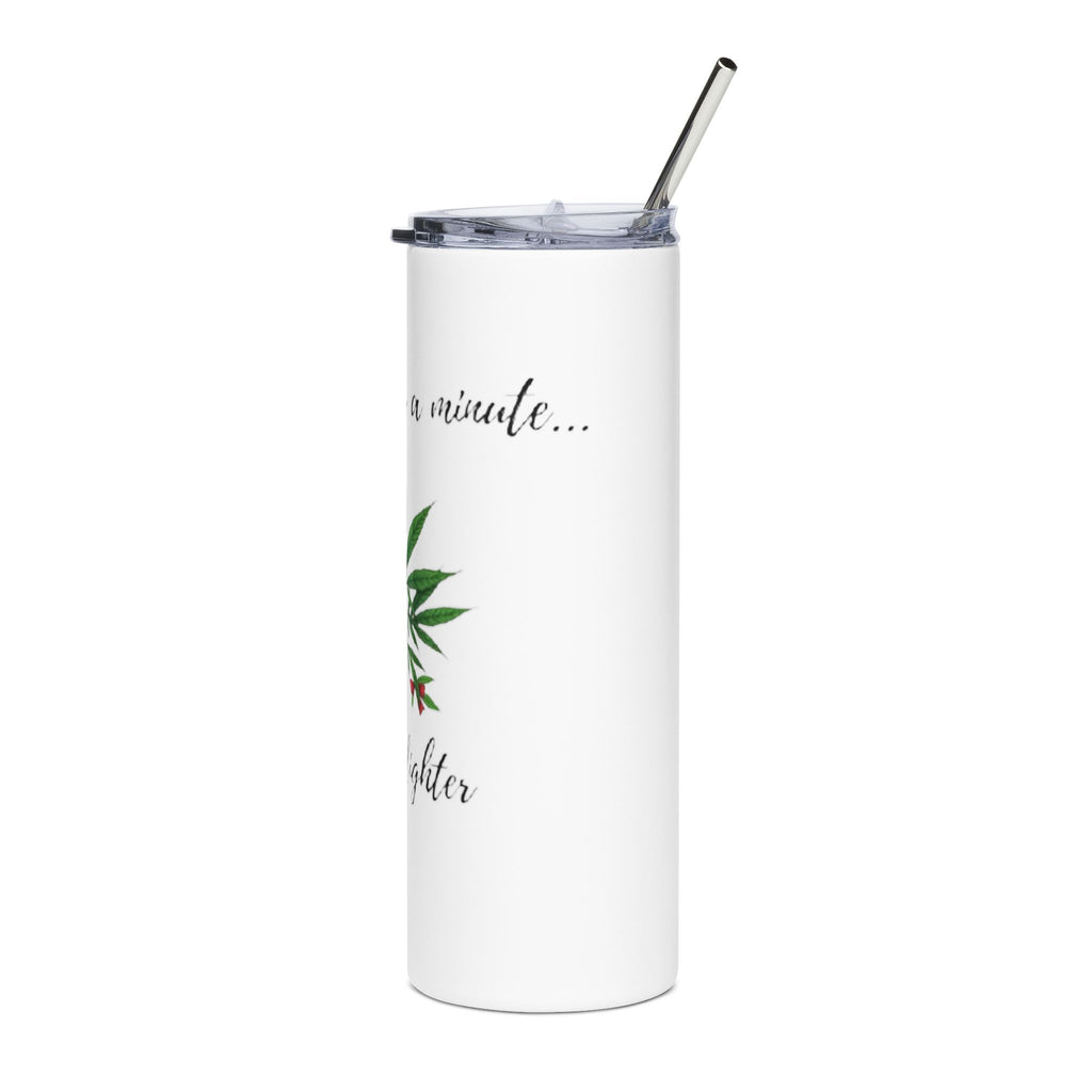 20oz Stainless Steel Tumbler – 'She Needs a Hammer and a Lighter' Cannabis Leaf Travel Cup