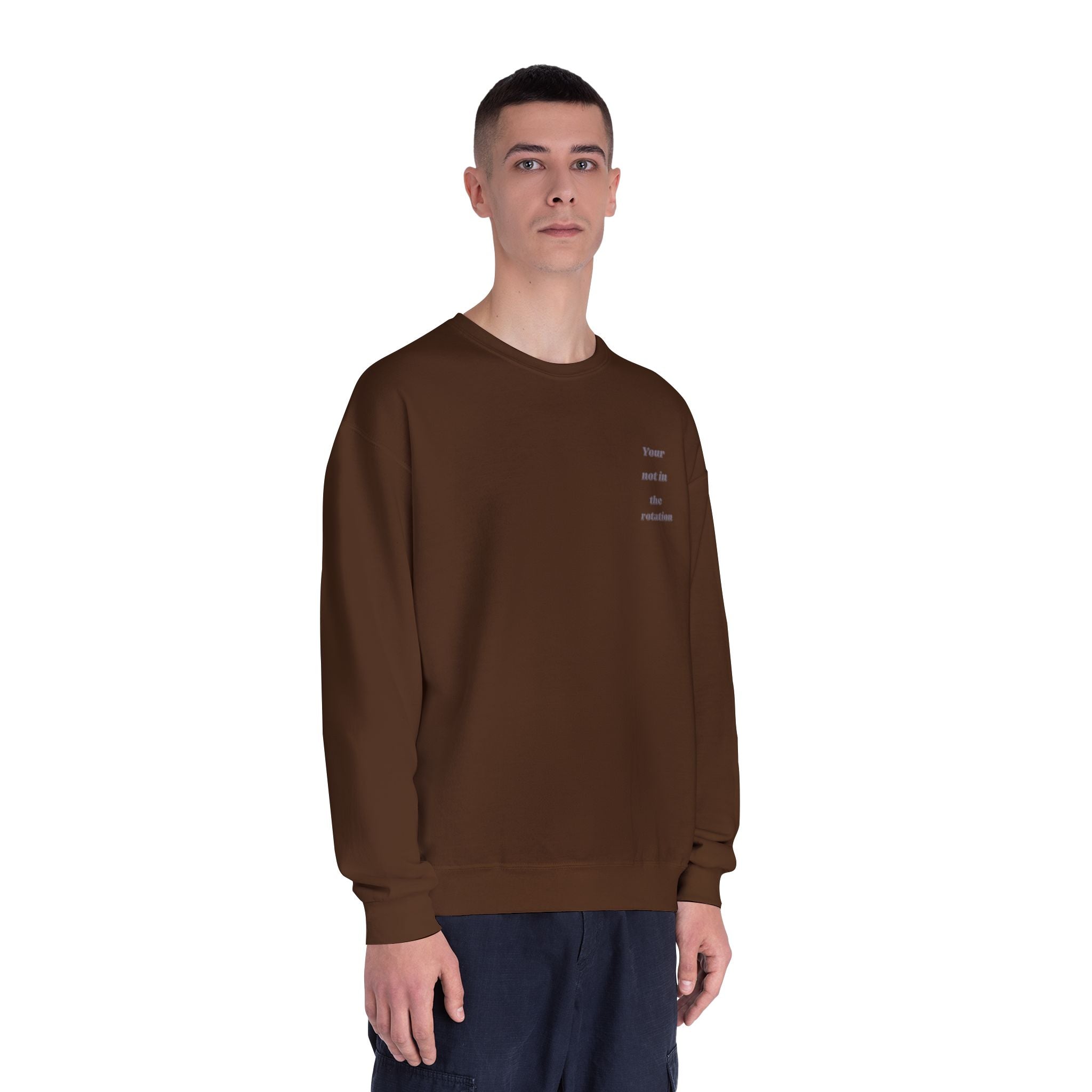 Creepy Family Portrait Sweatshirt — "You’re Not in the Rotation" Horror Crewneck