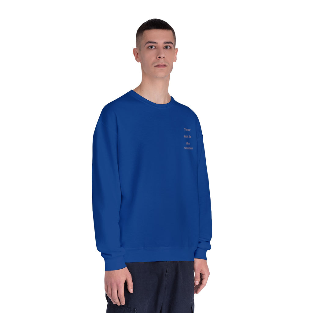 Creepy Family Portrait Sweatshirt — "You’re Not in the Rotation" Horror Crewneck