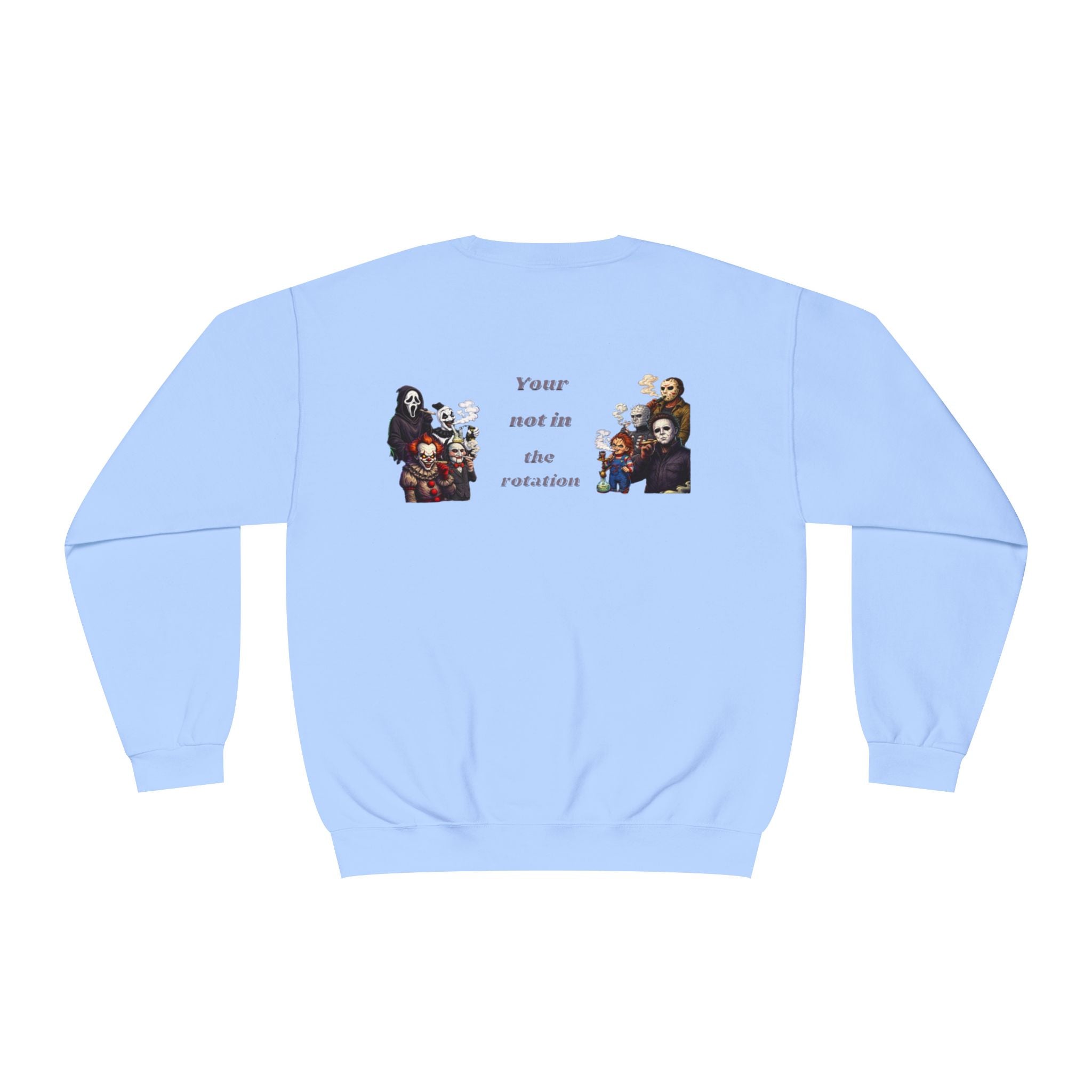 Creepy Family Portrait Sweatshirt — "You’re Not in the Rotation" Horror Crewneck